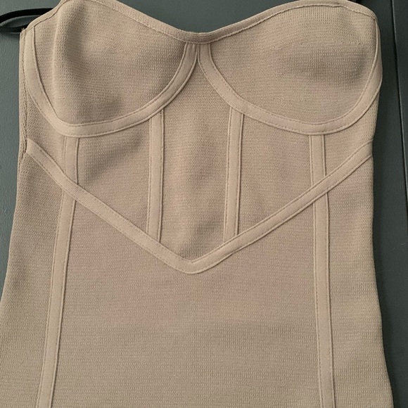 New Zara strapless beige top - Picture 8 of 9
